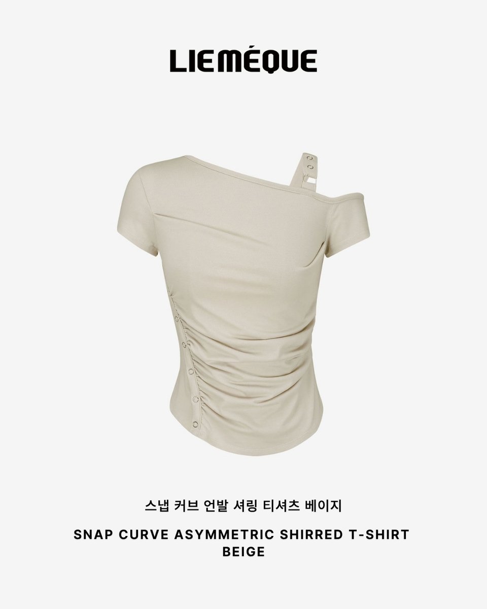 LIEMEQUE_INFO's tweet photo. 엔믹스(#NMIXX) 설윤(#SULLYOON)님 260924 Youtube 'NMIXX' 귀성길 티켓을 건 한판 승부 한가위 퇴근 대작전 착장 정보

Brand: 리메크 #LIEMEQUE #LIEMÉQUE
Item: 스냅 커브 언발 셔링 티셔츠 베이지
Snap Curve Asymmetric Shirred T-Shirt BEIGE
🔗 https://t.co/ItCkqCXuKC

#NMIXX #엔믹스 #NSWER #엔써 #SULLYOON #설윤 #NMIXXSULLYOON #엔믹스설윤 #PICKNMIXX #한가위퇴근대작전 #설윤착장 #설윤패션 #엔믹스착장 #엔믹스패션 #아이돌착장 #아이돌패션 #연예인착장 #셀럽착장 #KpopFashion #KpopStyle #KpopOutfit #OOTD #리메크

이미지 출처: 엔믹스 공식 X @NMIXX_official, 엔믹스 공식 YouTube 'NMIXX'