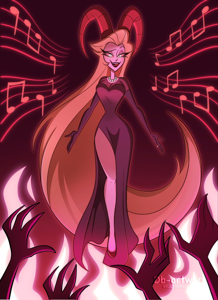 Lucylicious666's tweet photo. The Voice of Hell
#lilithmorningstar #HazbinHotel #vivziepop #hellaverse #HelluvaBoss‌ https://t.co/7Olw8ElwNf