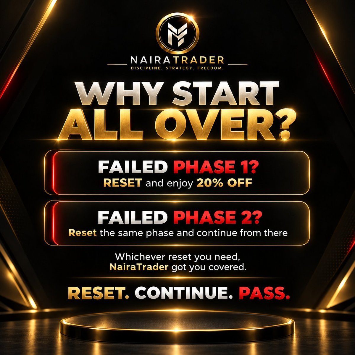 naira_trader's tweet photo. ✅️ No Profit Cap/Limit
✅️ Account Reset Option
✅️ Registration Fee Refund Available

✅️ 2-Phase Challenge
✅️ 70% Profit Split
✅️ ALL SYMBOLS available!
✅️ Recover your BREACHED Account

🔥 Most Affordable Prop
Start with just N3,999

https://t.co/aMbZd93TH6 https://t.co/WmFp4IcuCc