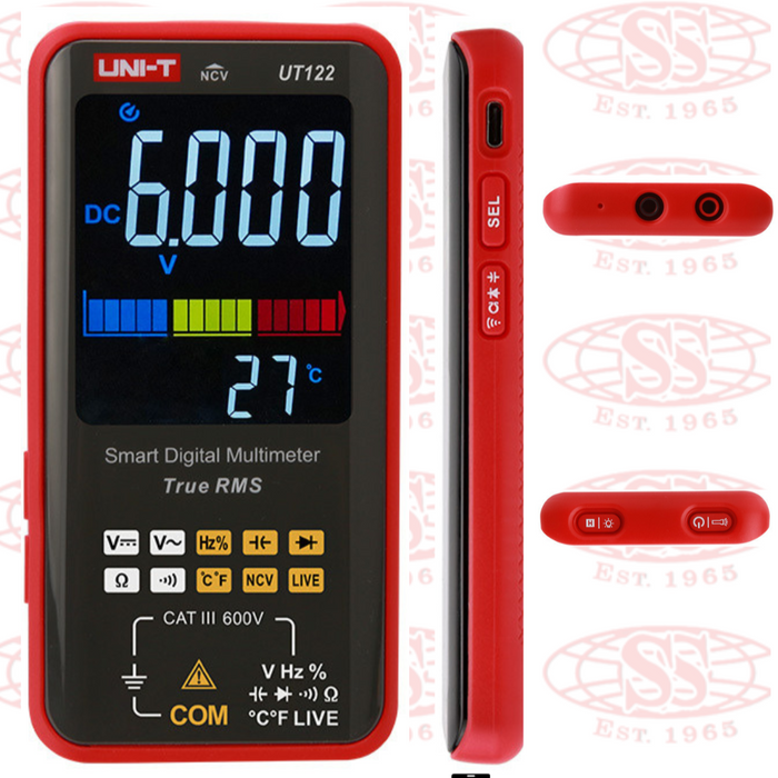 ethioshop123's tweet photo. Smart Digital Multimeter
Brand New &amp; Original
Built-in rechargeable battery
Dual Display: two measurement
True RMS: Accurately measures
Capabilities: AC/DC (up to 600V)
Item Price: 13900 Birr
______________________________
☎️Call to Buy +251940446000 https://t.co/l9BQsnNAWf