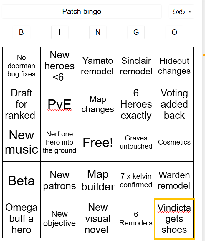 footknockout's tweet photo. Patch bingo made by me and a friend https://t.co/6evouvLNEa