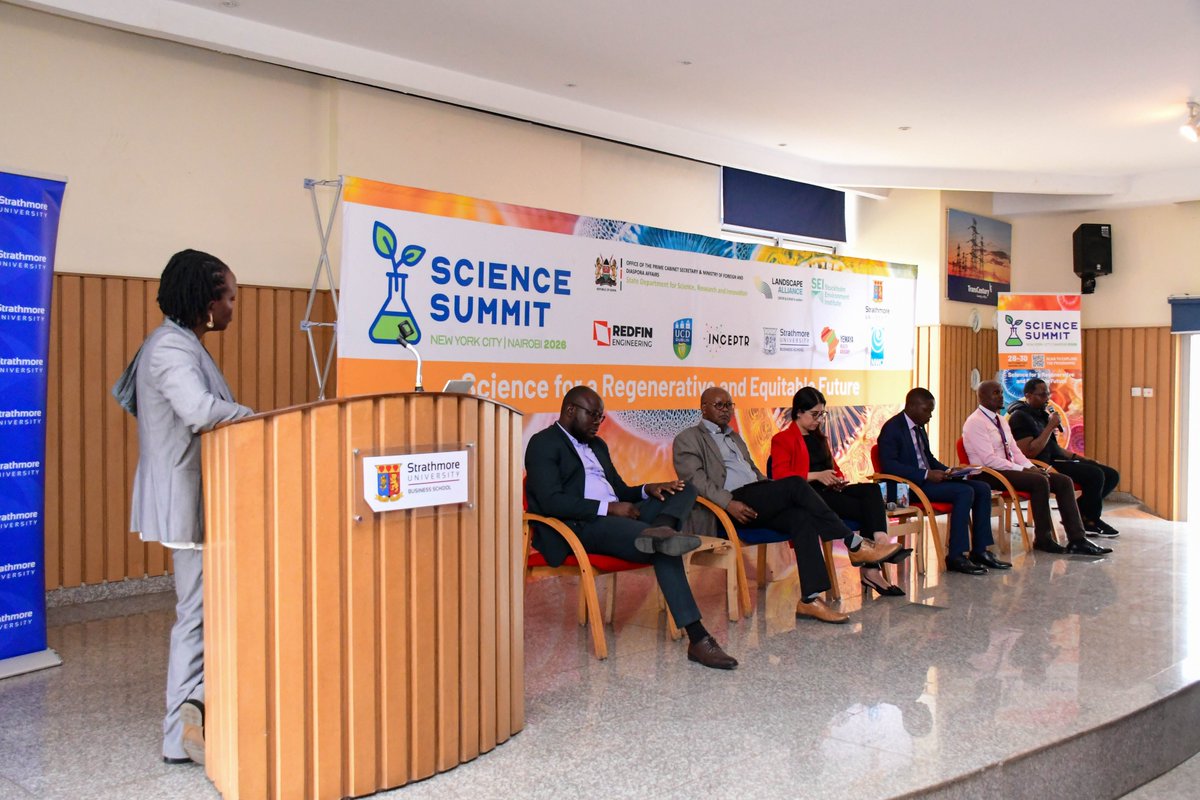 StrathU's tweet photo. What good is a scientific breakthrough if it never reaches the people who need it most?

At the Science Summit, leaders called for an Africa that produces knowledge, finances innovation and turns research into solutions.

Read More 👉 https://t.co/e7pLlWo0hW https://t.co/BkjJpCdNWG