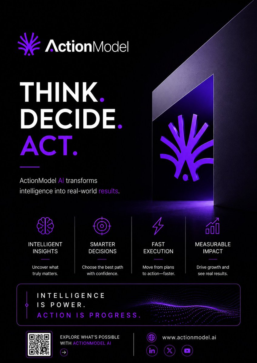 akpan_linu6759's tweet photo. We automate the obvious things.
But think about all the small digital tasks you still repeat every day:
Clicking. Searching. Copying. Checking. Updating.
What happens when AI can handle more of that workflow... @ActionModelAI
#ActionModelAI #Automation https://t.co/Rvac9Jzr5i