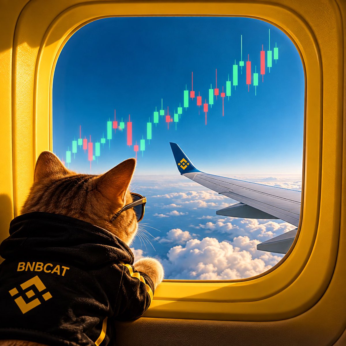 CTOBNBCAT_x's tweet photo. @BinanceDesi This view never gets old. 🤣 https://t.co/epenGS48YJ