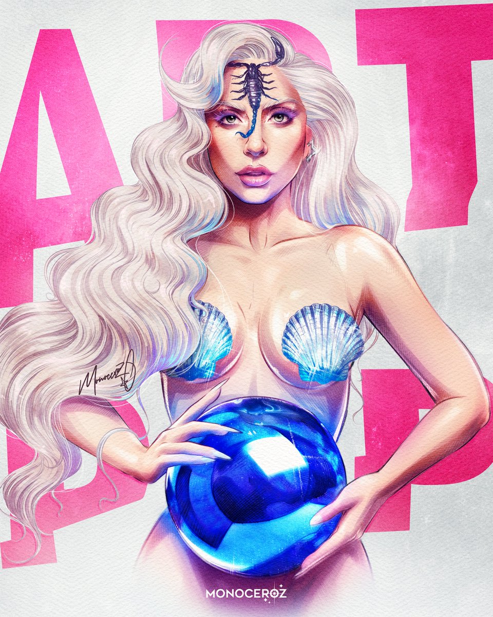 Monocer_ozz's tweet photo. Let’s blast off to a new dimension 🔵🐚 @ladygaga #ARTPOP https://t.co/6sHZt92FI5