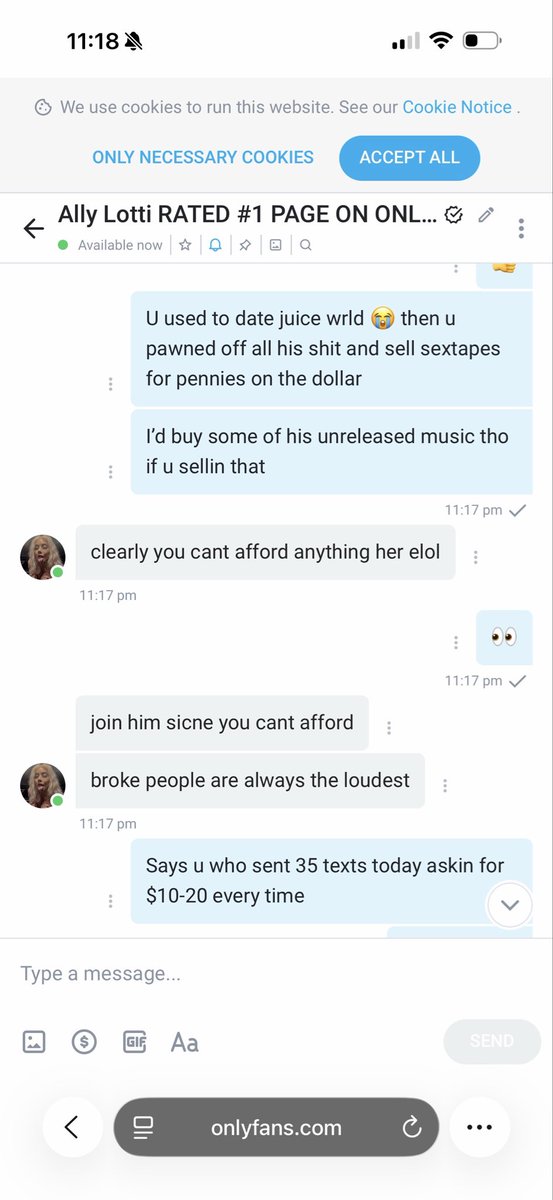801veiny's tweet photo. Ally lotti tells me to join juice wrld this is crazy https://t.co/1V3Io1RDoA