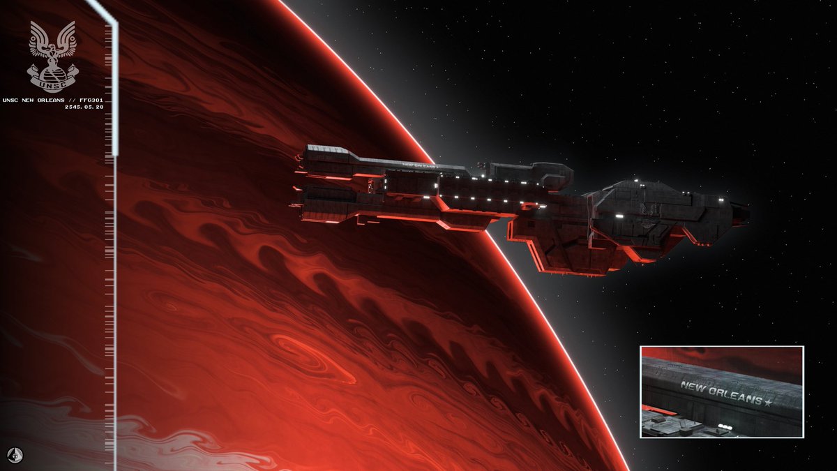 D3adz_'s tweet photo. UNSC New Orleans — Stalwart-class light frigate

#Halo #Halofanart https://t.co/LtRXbxl5rw