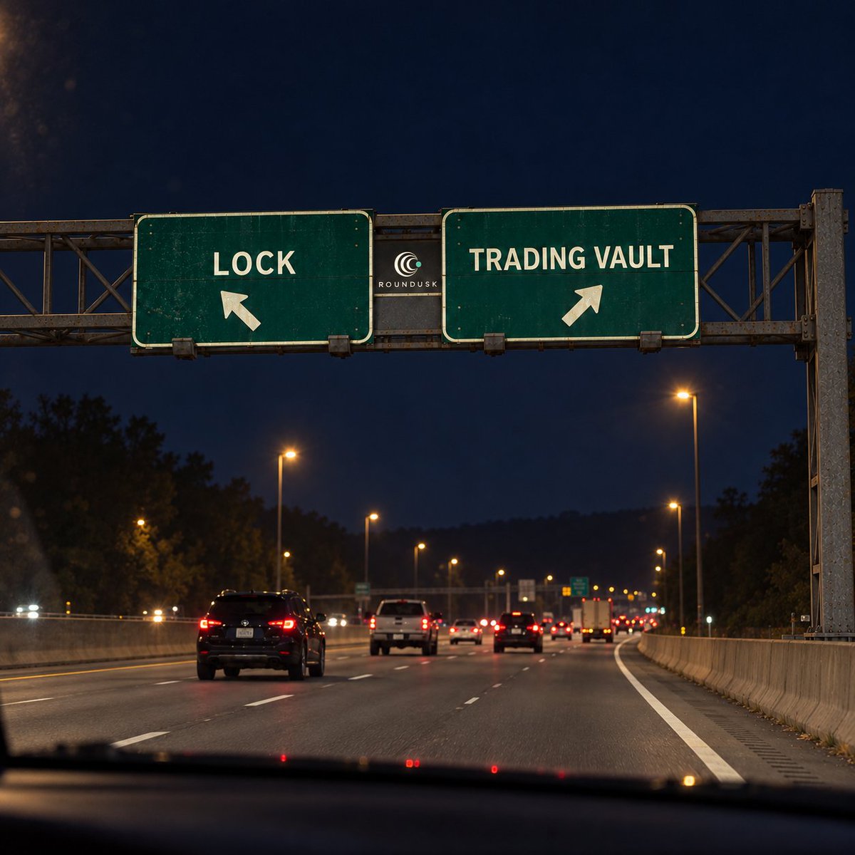 roundusk's tweet photo. A token lock and a trading vault have different jobs in the ROUNDUSK model. Lock is designed to restrict access to supported tokens or liquidity positions under defined terms. The trading vault receives a separate allocation of collected fee rewards to fund equity derivative positions. Locking an asset does not automatically turn it into trading capital

Each needs its own information. For a lock, users should see the asset, amount, release conditions, and recipient. For the vault, users should see capital committed to positions, realized results, costs, and rewards available to claim. Showing these details separately helps people understand where funds are held and how they are being used