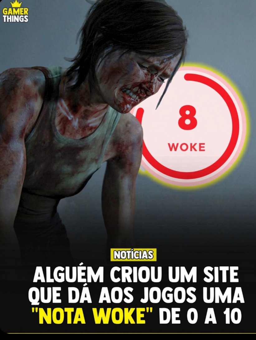 blognaointendo's tweet photo. Jogos estão sendo classificados em uma nova escala “woke” de 0 a 10 por um site que julga o quanto de mensagens políticas ou sociais progressistas ele acredita que cada título contém 💀

O Wokeometer baseia as notas em áreas como política identitária, temas LGBTQ+, representação DEI e se a mensagem tem prioridade sobre a história.

As notas atuais incluem:

🧟 The Last of Us Part II - 8/10  
🐺 Marvel’s Wolverine - 6/10  
⚔️ God of War Ragnarök - 4/10  
☢️ Fallout: New Vegas - 3/10  
🐉 Baldur’s Gate 3 - 2/10  
👽 Once Human - 1/10