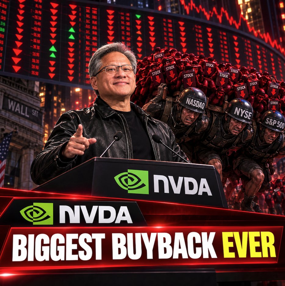 MKINDICATORS's tweet photo. $NVDA: announces the biggest buyback in history

Nasdaq: 249 new lows vs 40 new highs
NYSE: 3.5 decliners for every advancer

Index bulls: "see, we're fine" 🤡

Breadth is screaming. Generals can't carry the whole army forever. https://t.co/gx9ohY85so
