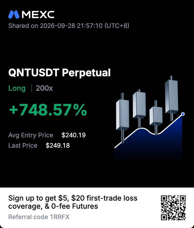 cfjcrypto's tweet photo. 🔥How We Made Over 748% On QNT Coin 🚀

Do you Desire To Trade and Make Money 💰 from Crypto ?

Earning From Crypto Trading has never been Easier. You don’t need thousands of dollars of your own money to trade.

You can start small with as little as $100 — or even get funded to trade with $10K, $50K and even $100K in capital.

That’s how many of our students scale up to $1K-$10K profit a month. We teach a simple strategy anyone can trade in just 15 minutes a day.

Click below👇 to know more about the coin

https://t.co/Tb232xASnf

This profit can be yours …..🫵

There are thousands of Crypto Tokens out there. We help you find the right ones 👍

Success in Crypto is just one click away. Take action 💪 !

Join our upcoming Free Webinar, get funded to trade and start earning $500 - $1000 Daily Income from the markets.

https://t.co/HwRM8XB4Kr

Join our Elite Trading Community 👇
https://t.co/fXc7G128FB

Hire Us To Trade Forex/Gold/Oil/ Index/Crypto/Options etc and more ... If you want to have our professional traders trade for you then kindly book a call, for more details click below

🌐 https://t.co/XdI2La30v5

Disclaimer - (Educational Content) We don't provide any Broker or Stock / F&O / Commodity/ Forex/Crypto recommendations. This is purely for training and educational purposes. We shall not be responsible any loss. Live Trading is done to show how to enter trades using Trading View Demo Trading Platform . Please seek professional advise before investing.

#Live #Trading #CryptoTrading #BTC #BitcoinTrading #CryptoEducation #TradingSession #TradeWithUs #LearnToTrade