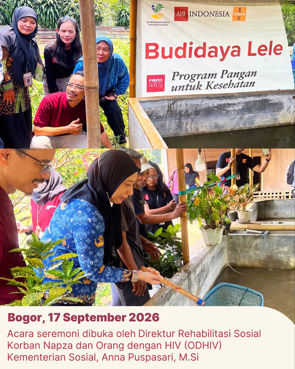 indonesia_ahf's tweet photo. Dari hasil budidaya lele, hadir dukungan nutrisi untuk ODHIV

AHF Indonesia bersama Kementerian Sosial mendukung Yayasan Tegak Tegar melalui program Bantuan Pangan untuk Kesehatan (Food for Health). https://t.co/Hp6w3fe9dk