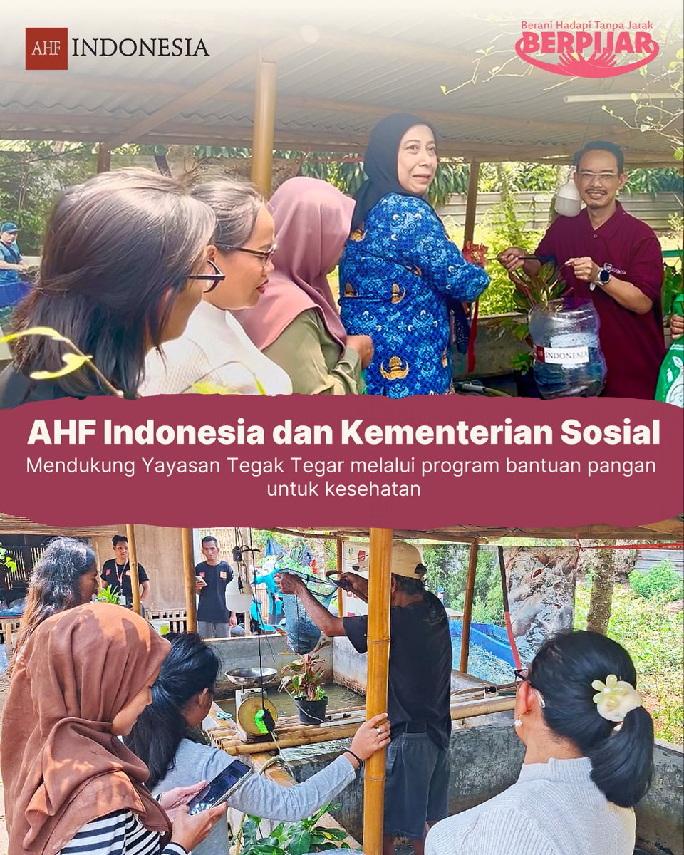 indonesia_ahf's tweet photo. Dari hasil budidaya lele, hadir dukungan nutrisi untuk ODHIV

AHF Indonesia bersama Kementerian Sosial mendukung Yayasan Tegak Tegar melalui program Bantuan Pangan untuk Kesehatan (Food for Health). https://t.co/Hp6w3fe9dk