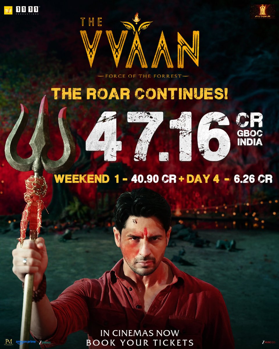 SidMalhotra's tweet photo. धन्यवाद 🙏🔱

#THEVVAANInCinemasNow

Book your tickets: https://t.co/Fx8TSHz9Ul

@tamannaahspeaks @WhoSunilGrover @ManishPaul03 #ShwetaTiwari @soniiannup #ShobhaKapoor @EktaaRKapoor @ArunabhKumar @nirajkothari #DeepakMishra @balajimotionpic @TheViralFever @1111Production3 @ZeeMusicCompany @PenMovies

#THEVVAAN #THEVVAANForceOfTheForrest