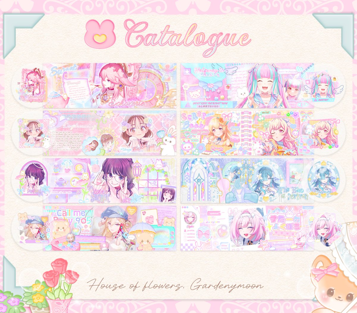 gardenymoon's tweet photo. 🪞 haii, lama tak jumpa! Gardenymoon akan kembali open request pada tanggal 1 Oktober ^__^ jika ada yang berminat di tag boleh reply ya temen-temen, terima kasih! 🧚‍♀️💗 https://t.co/v4o8uF6oN0