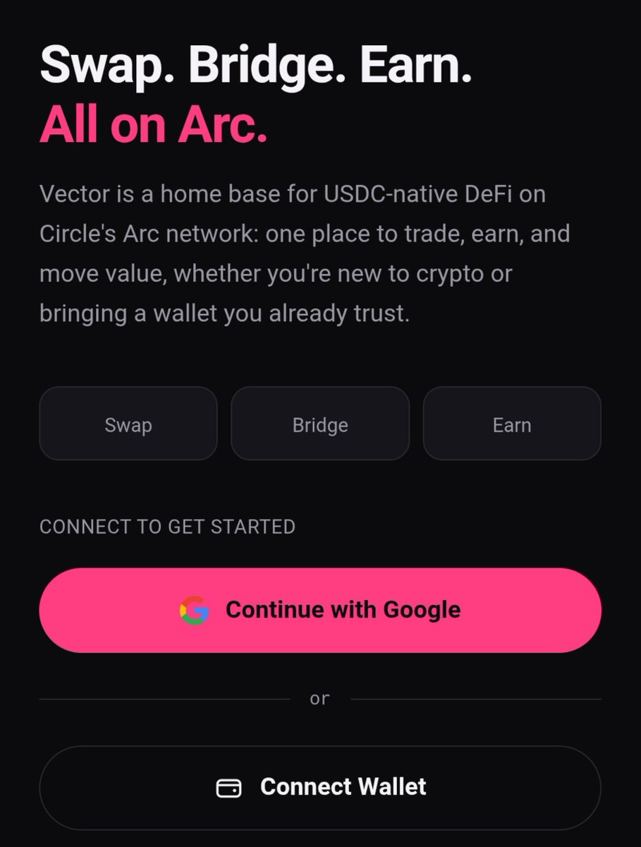 Havertz3349's tweet photo. New day, new reminder to go onchain with Vector Protocol!

Swap, bridge &amp; earn yield seamlessly on @arc.

Built for a swift, smooth onchain experience.

👉 https://t.co/GpDX3Ldh6k https://t.co/5H2xi1NSGx