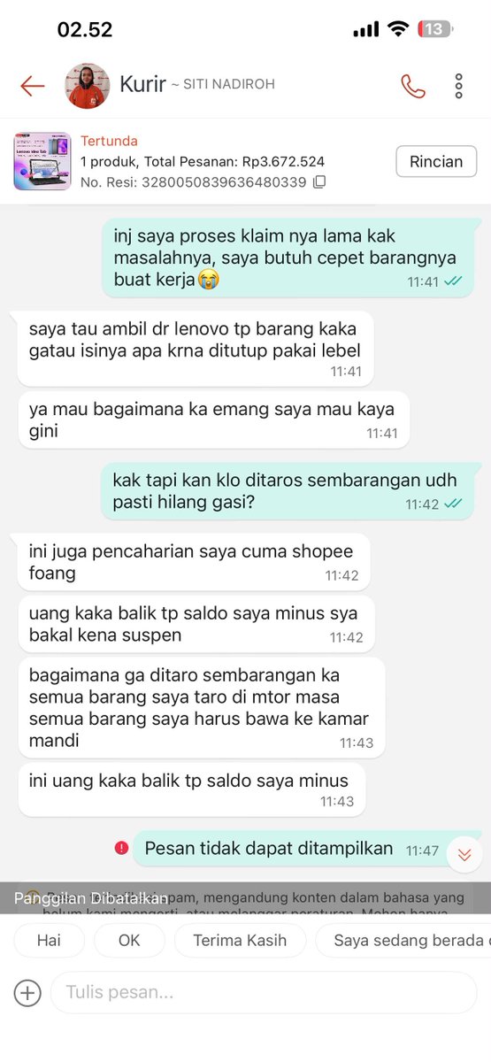 KapudS640's tweet photo. DRIVER MALING‼️

Siapa pun yang kenal sama orang ini, tolong kasih info ke gue. Gue cuma butuh itikad baik dari dia karena Lenovo IdeaPad gue sampai sekarang dibawa dan nggak dikembalikan dengan alasan yang menurut gue nggak masuk akal. https://t.co/lAtXgGmTPN