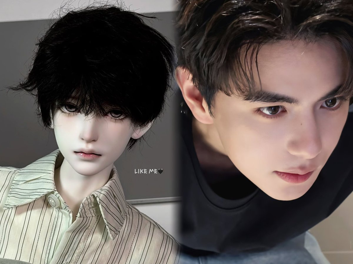 xingkkiol's tweet photo. Why do some people really look just like BJD dolls? Such exquisite, doll-like beauty.😍😍
#AyLio #政瞳 #LyuSitong https://t.co/xme6XO9Wzn
