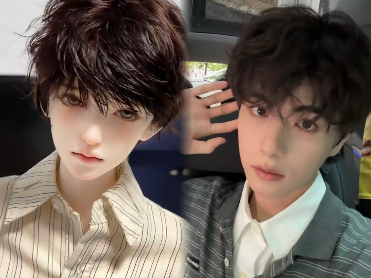 xingkkiol's tweet photo. Why do some people really look just like BJD dolls? Such exquisite, doll-like beauty.😍😍
#AyLio #政瞳 #LyuSitong https://t.co/xme6XO9Wzn