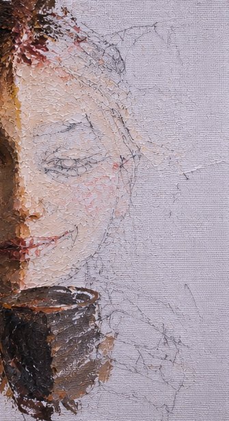 tajik_id's tweet photo. Title: Caffeine
Medium: Heavy textured oil on canvas
Size: 90 × 90 cm / approx. 35 × 35 in
Artwork by Mehdi Tajik
#FineArt #OilPainting #TexturedArt #FigurativeArt #ExpressiveArt #ImpastoPainting https://t.co/O8p5r0zKMi