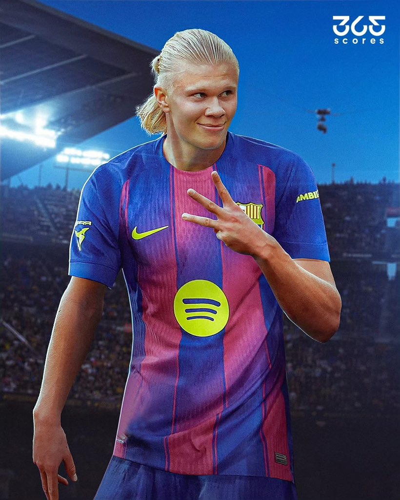 CityzensIDN's tweet photo. Agak kurang cocok yah, Erling Haaland dan Josko Gvardiol pake Jersey Barcelona. 😌 https://t.co/2vT6sYrrga