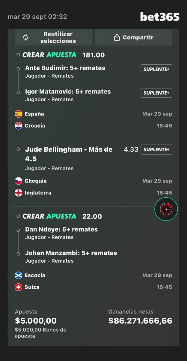 IUNOWBETS's tweet photo. Agregar a su boleto de apuestas: https://t.co/FwdENNBGXe https://t.co/1Wa0dhh9RP