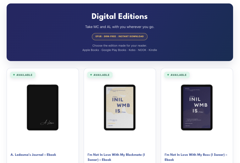 iamborderline16's tweet photo. Hello caldereta fam! 

The ebooks are now officially available on the website!
https://t.co/XcPUpMlefG

Hope you enjoy the new version. Thank you.💙 https://t.co/MQfXGH8JkL