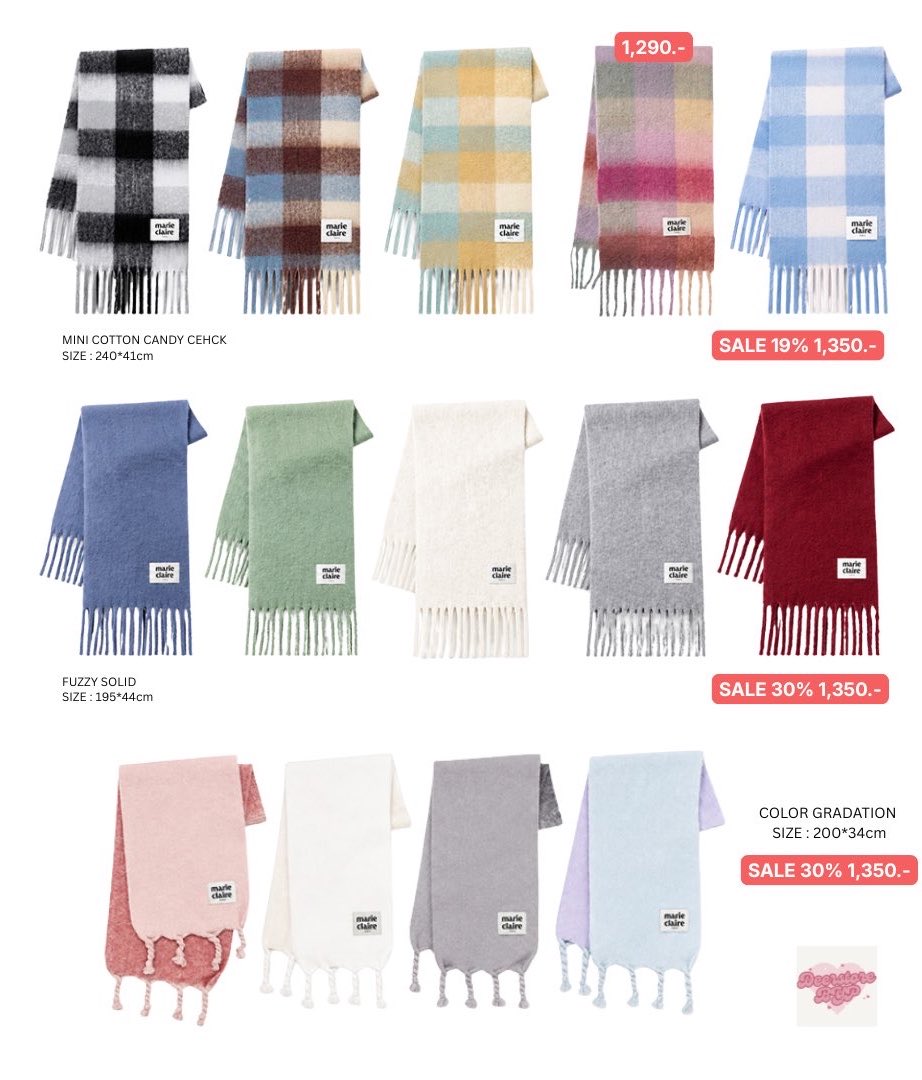 deerstore_byp's tweet photo. SALE MARIE CLAIRE 🎀❄️
Muffler มาลดมีหลายแบบ

มัดจำได้ ส่งแอร์ https://t.co/b3wNacyg9r