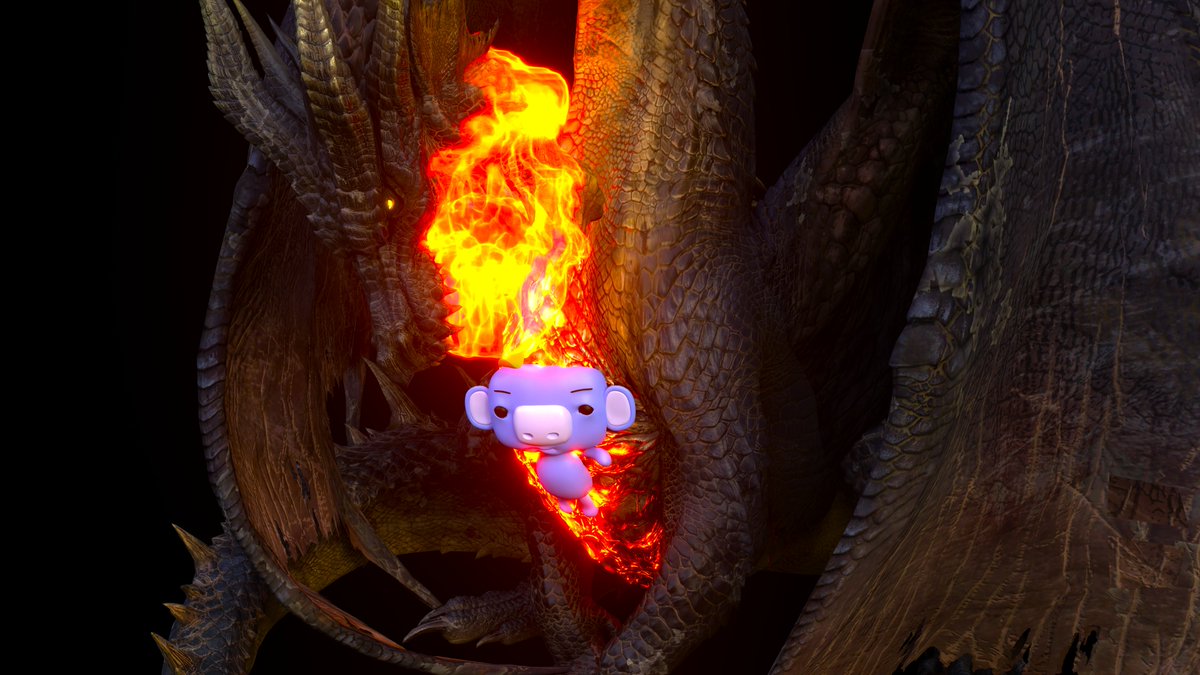 yuhardt's tweet photo. Fatalis got something weird melted on its chest https://t.co/gptPyuFXlB