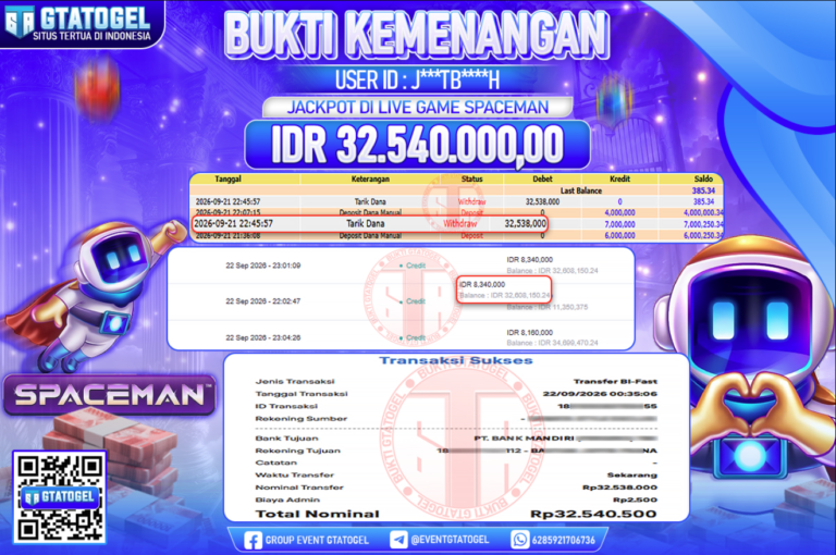 x75ghhpops's tweet photo. 🎉 Selamat kepada para pemenang yang berhasil WD hari ini!

Mantap banget hoki dan cuannya. Bukti nyata kalau main di GTATOGEL selalu aman dan dibayar lunas!

Yuk, giliran kamu selanjutnya yang jemput kemenangan! 🔥💰

#GTATOGEL #Maxwin #BuktiWD #SlotGacor https://t.co/rFrBtw8YG5