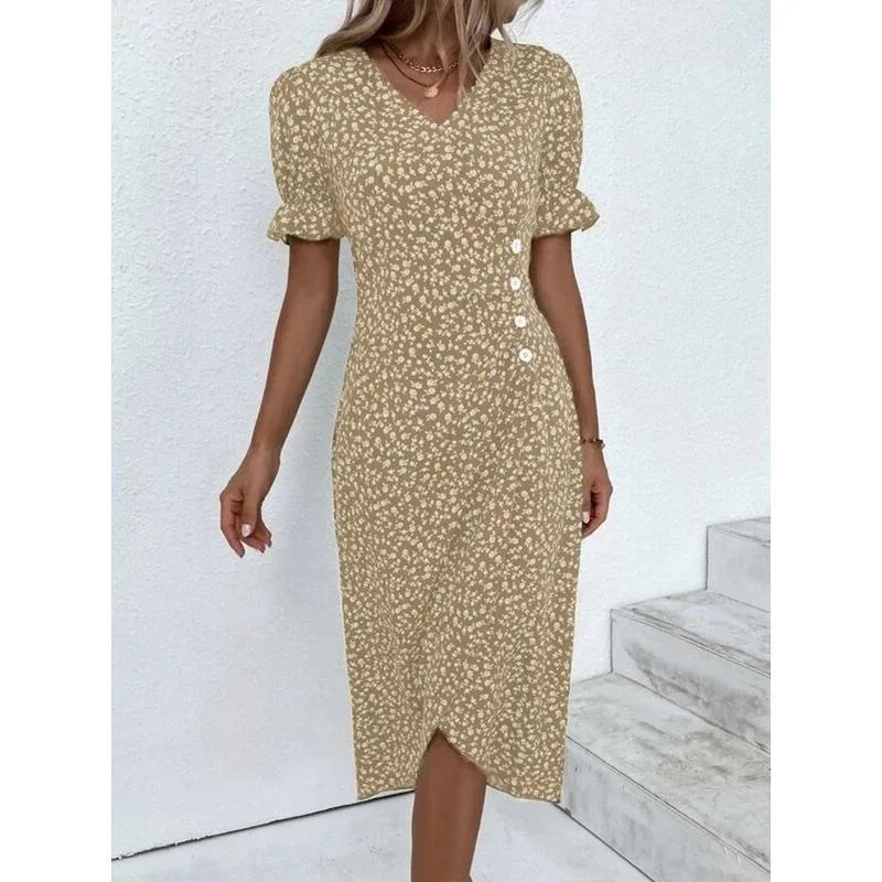 PepperFashion33's tweet photo. Floral Pleated H-Shaped V-Neck Puff Sleeve Midi Dress https://t.co/dxqKX6EuoM The Floral Pleated H-Shaped V-Neck Puff Sleeve Midi Dress is a stunning piece that combines classic elegance with modern design. https://t.co/vuET1RmoUU