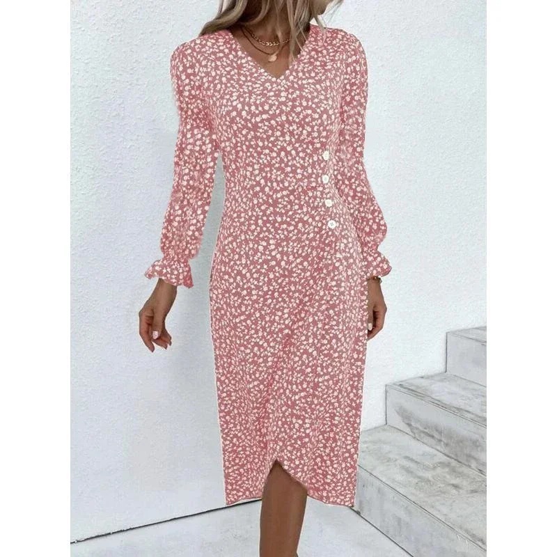 PepperFashion33's tweet photo. Floral Pleated H-Shaped V-Neck Puff Sleeve Midi Dress https://t.co/dxqKX6EuoM The Floral Pleated H-Shaped V-Neck Puff Sleeve Midi Dress is a stunning piece that combines classic elegance with modern design. https://t.co/vuET1RmoUU