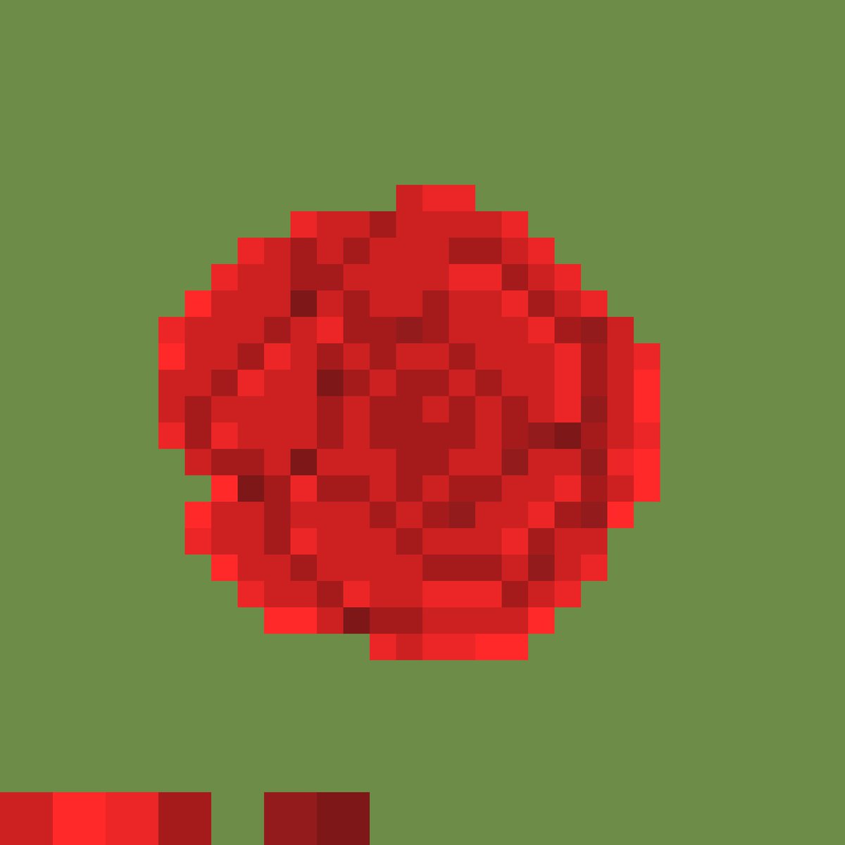 ff0rllnrtn's tweet photo. 色縛り（7色）のバラ〜

#ドット絵　#pixelart https://t.co/nxXQLFv2Oj
