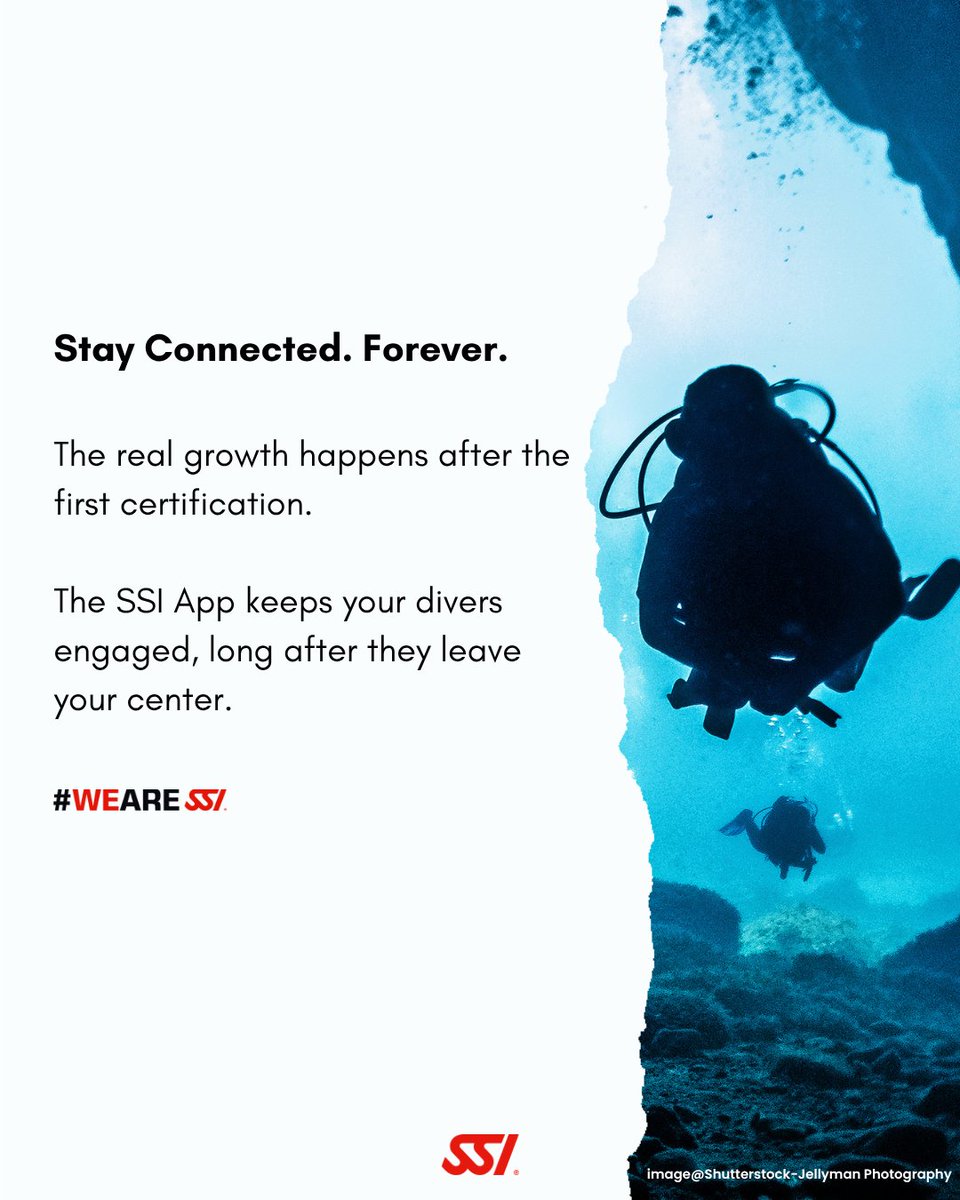 diveSSI's tweet photo. The first certification is just the beginning. Real growth happens in what comes after -
connection, engagement, loyalty.
Staying present in your divers’ lives makes all the difference.
👉 How do you stay connected with your divers?

#BeyondMarketShare #DiveCenterGrowth #weareSSI https://t.co/2b9yxaPTux