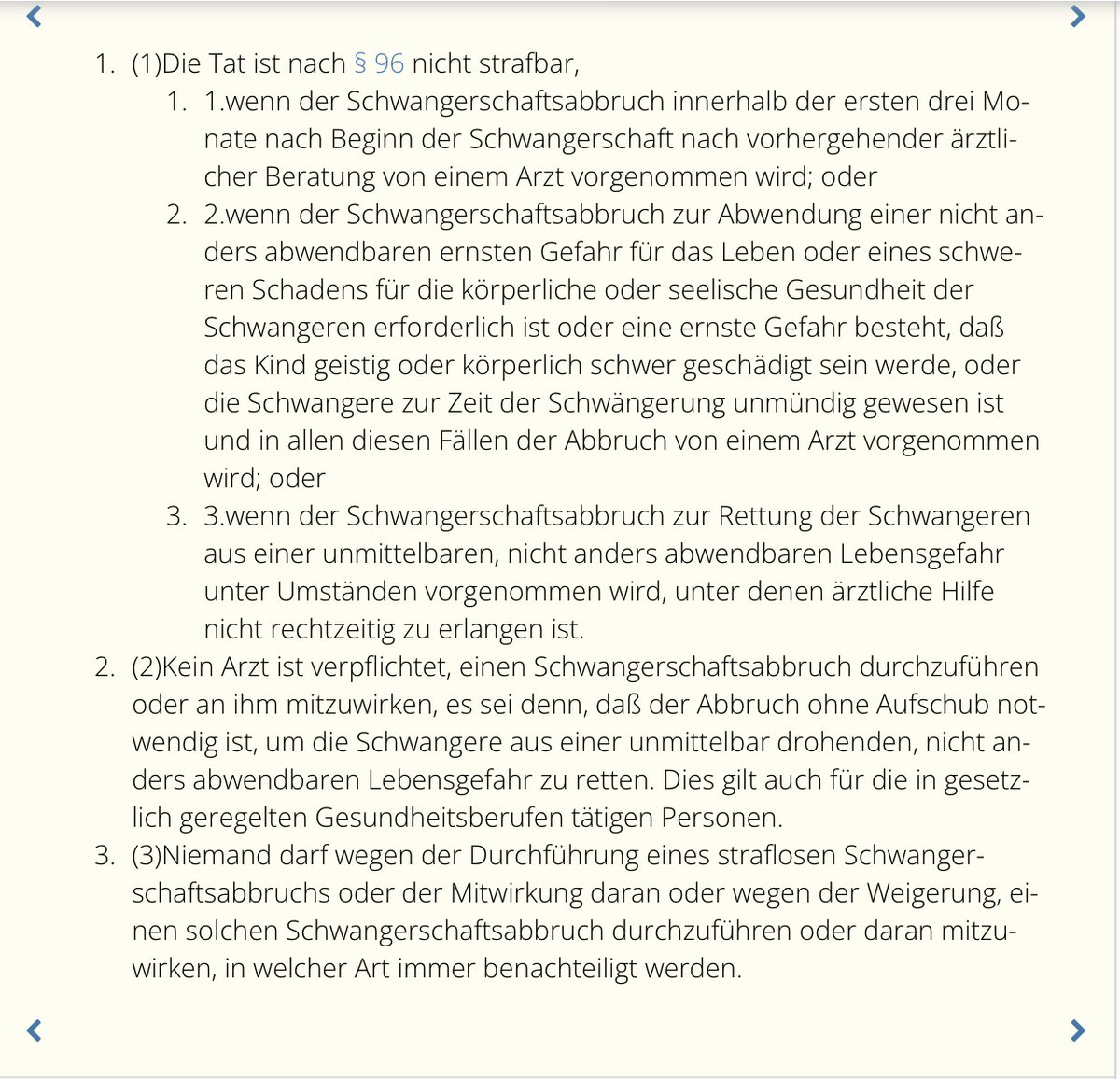 Frauenring's tweet photo. @MariaHaa6 Das stimmt, allerdings haben Sie die strafrechtlichen Bestimmungen weggelassen. https://t.co/Yivz5vxTO9