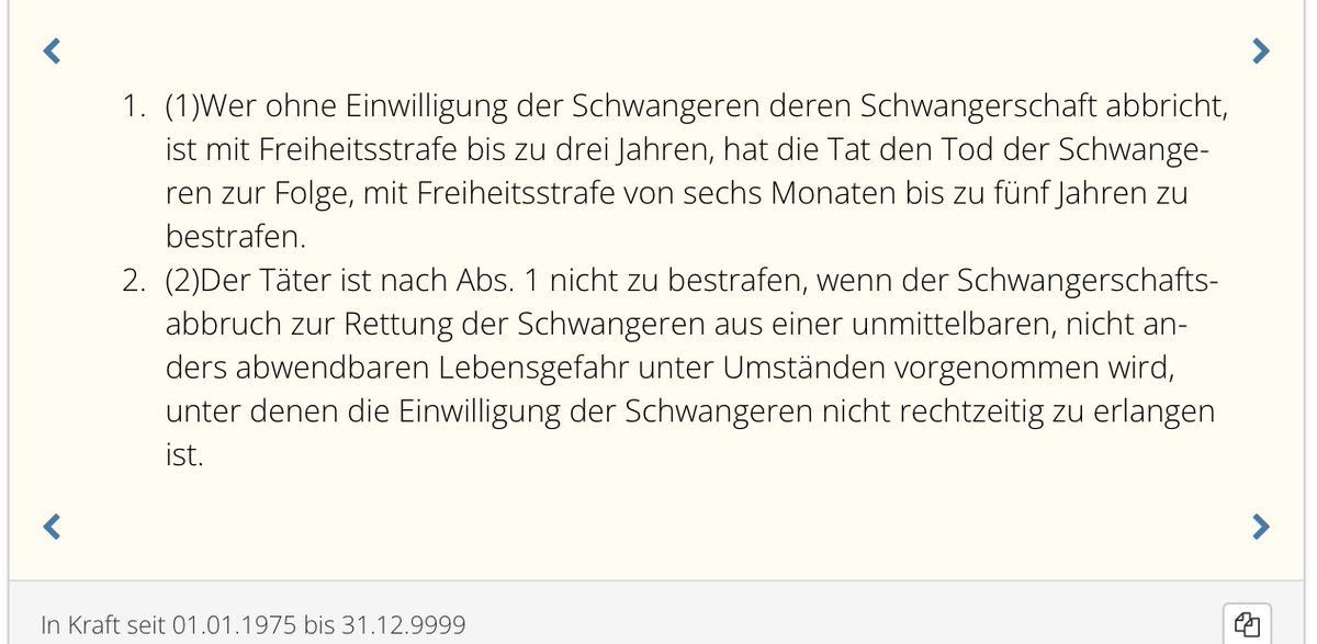 Frauenring's tweet photo. @MariaHaa6 Das stimmt, allerdings haben Sie die strafrechtlichen Bestimmungen weggelassen. https://t.co/Yivz5vxTO9