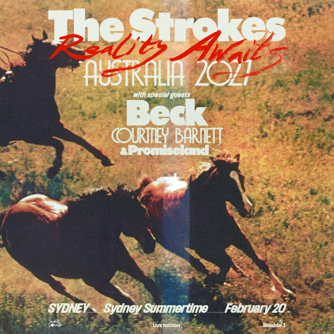 beck's tweet photo. Tickets are on sale now for Sydney Summertime with @thestrokes: https://t.co/x5azxFhRLM https://t.co/Ajyeagb50k