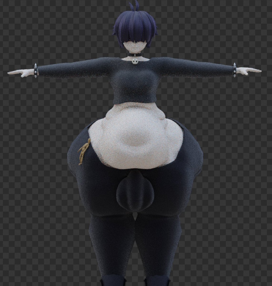 BasiliskaLamia's tweet photo. [WIP]I just love this goth dude. I had to make a fan model. (I’m aware his arms aren’t skinny enough) https://t.co/xTv5iqm2KM