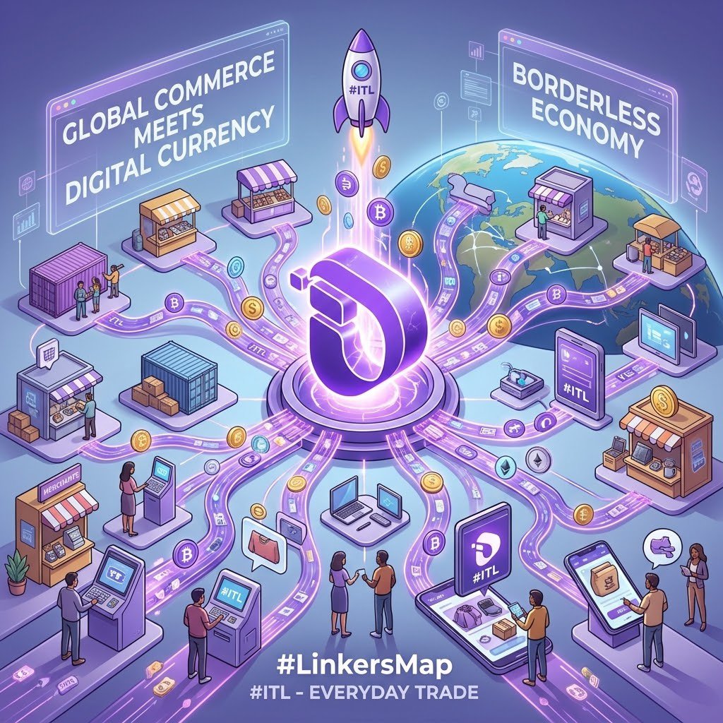 M320Nur440's tweet photo. What happens when digital currency meets global commerce? Borders vanish.
​LinkersMap bridges users and merchants worldwide—giving  a direct role in everyday trade.
​Building an economy without unnecessary borders.                         #InterLink #ITL #ITLG https://t.co/VamoUCOSwd