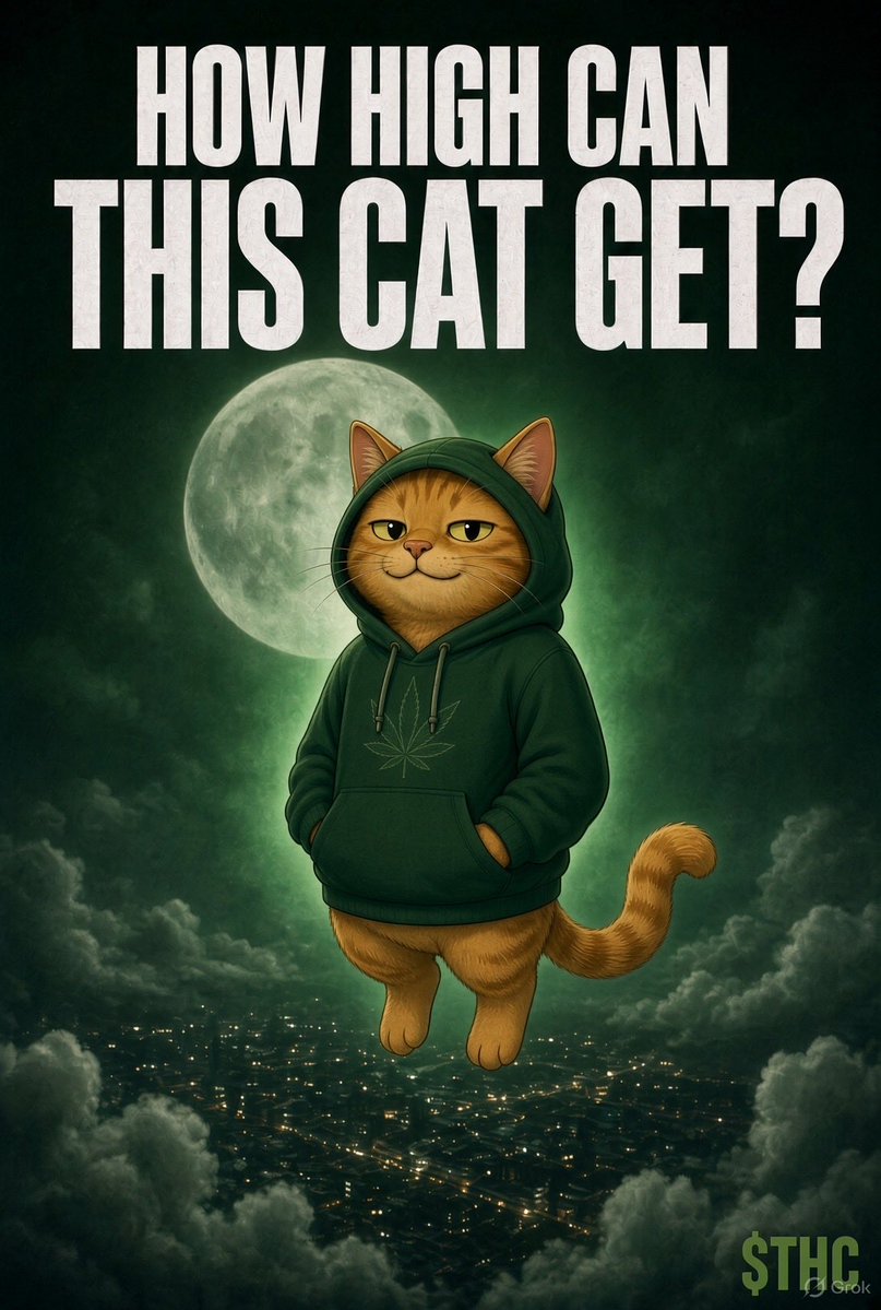 TheHighCatTHC's tweet photo. How high could a high cat get if a high cat could get high?

$THC $stonk https://t.co/WyN3hftJYh