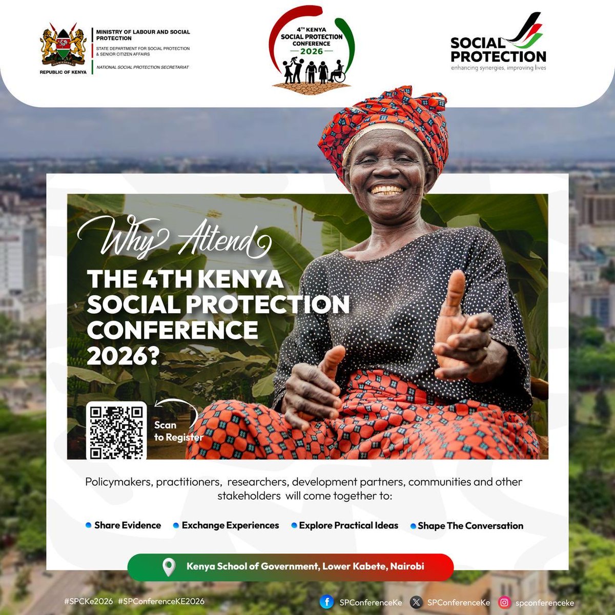 evemake_g's tweet photo. 🚀 The 4th Kenya Social Protection Conference kicks off today!

Policymakers, development partners, and communities are convening at KSG Nairobi to take stock of the sector. 
#SPCKe2026 https://t.co/9X1LZrmchZ