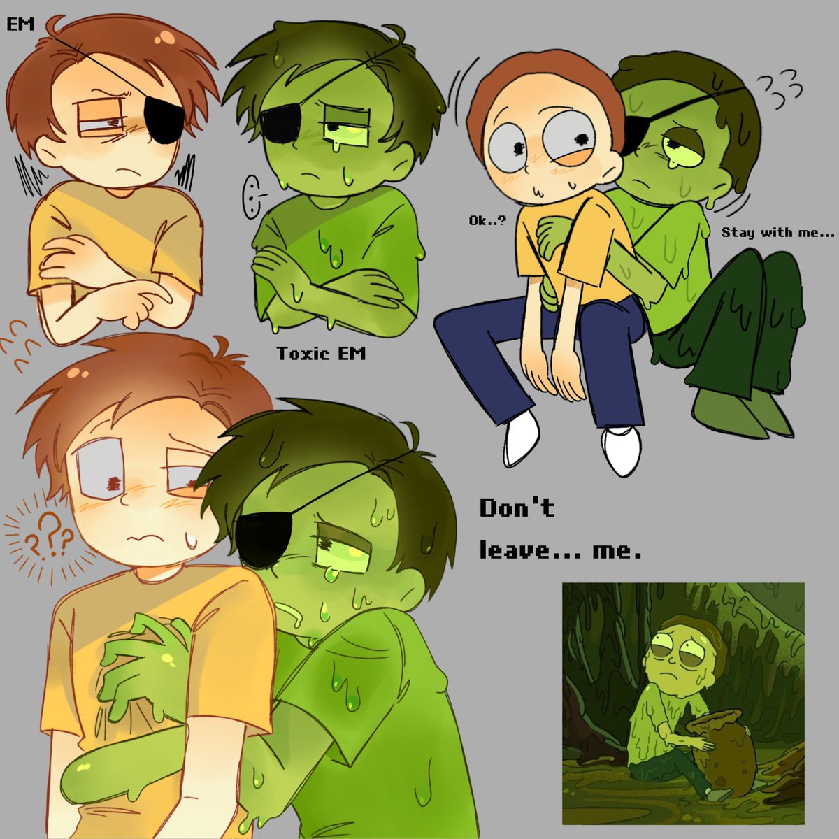 TaNxngNight's tweet photo. Sticky and tacky | #mortycest #rickandmorty https://t.co/SPyShH2MPc