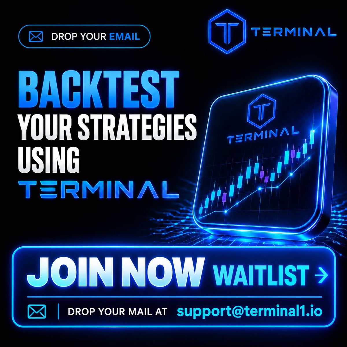 Terminalpw's tweet photo. 📊 Backtest. Analyze. Trade Smarter.  

Test your strategies using Terminal before putting them into action. ⚡

🚀Join the Waitlist
📩support@terminal1.io 
🌐Website:  https://t.co/qPaAXMdyN7

#Terminal #Backtesting #CryptoTrading #Trading #TradingStrategy #Crypto https://t.co/pyzr4kZVqS