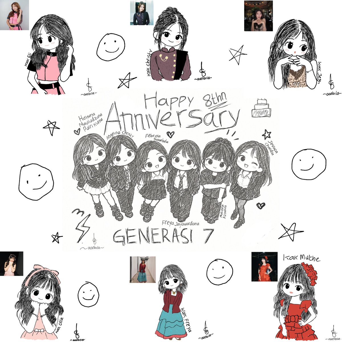 bilanabial21's tweet photo. happy 8th anniversary kakak" Gen 7💚⚡7⃣
@F_OllaJKT48 @Freya_JKT48 @C_JessiJKT48 @A_MutheJKT48
@H_EliJKT48 @A_ChristyJKT48

#EightYearsOfLight
#8thYearsLuckySeven https://t.co/plvvZSUBkb