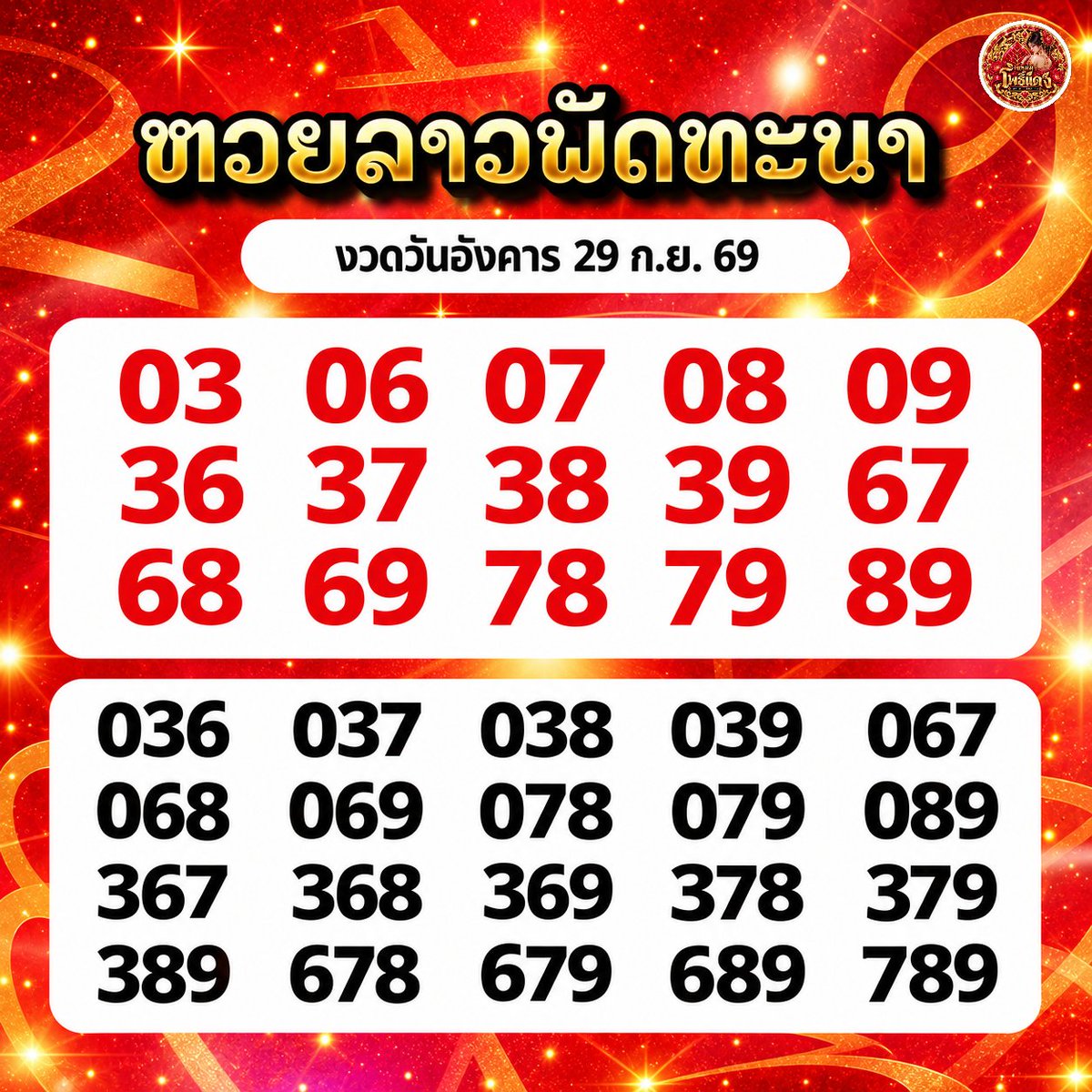 Maemphodaeng's tweet photo. 🇱🇦 แนว #หวยลาว งวดวันอังคาร 29 ก.ย. 69
เลข 6 ตัว : 930786
เลข 2 ตัว : 86
นามสัตว์ : เสือ
✨️ https://t.co/dVZevZOPo6
.
#แหม่มโพธิ์แดง #laolottery #ເລກລາວ
#ຫວຍລາວ #ຫວຍພັດທະນາລາວ https://t.co/7ofJEHBQio