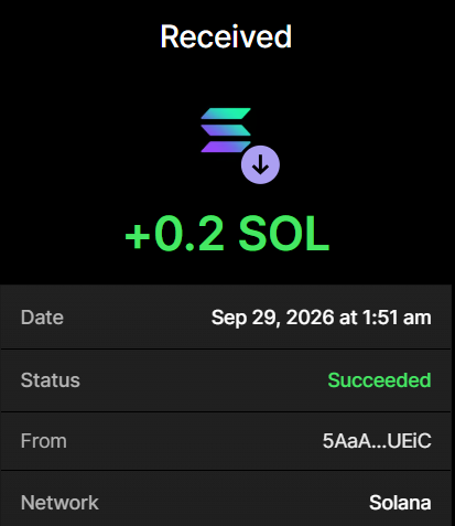 SigmaBullSol's tweet photo. 40M $SIGMABULL Successfully purchased ✅

Buy now before the presale ends

Send SOL To Presales Wallet:
EB6HcbQXufnxCeRxfJkngw4pNnbc5Ymwh5usGVmrngAH
 
Txn: https://t.co/Kb1nonE4uv

Min buy: 0.2 SOL Max: 10 SOL

0.2 SOL → 40,000,000 $SIGMABULL
0.5 SOL → 100,000,000 $SIGMABULL
1 SOL → 210,000,000 $SIGMABULL

Retweet & Drop SOL Address