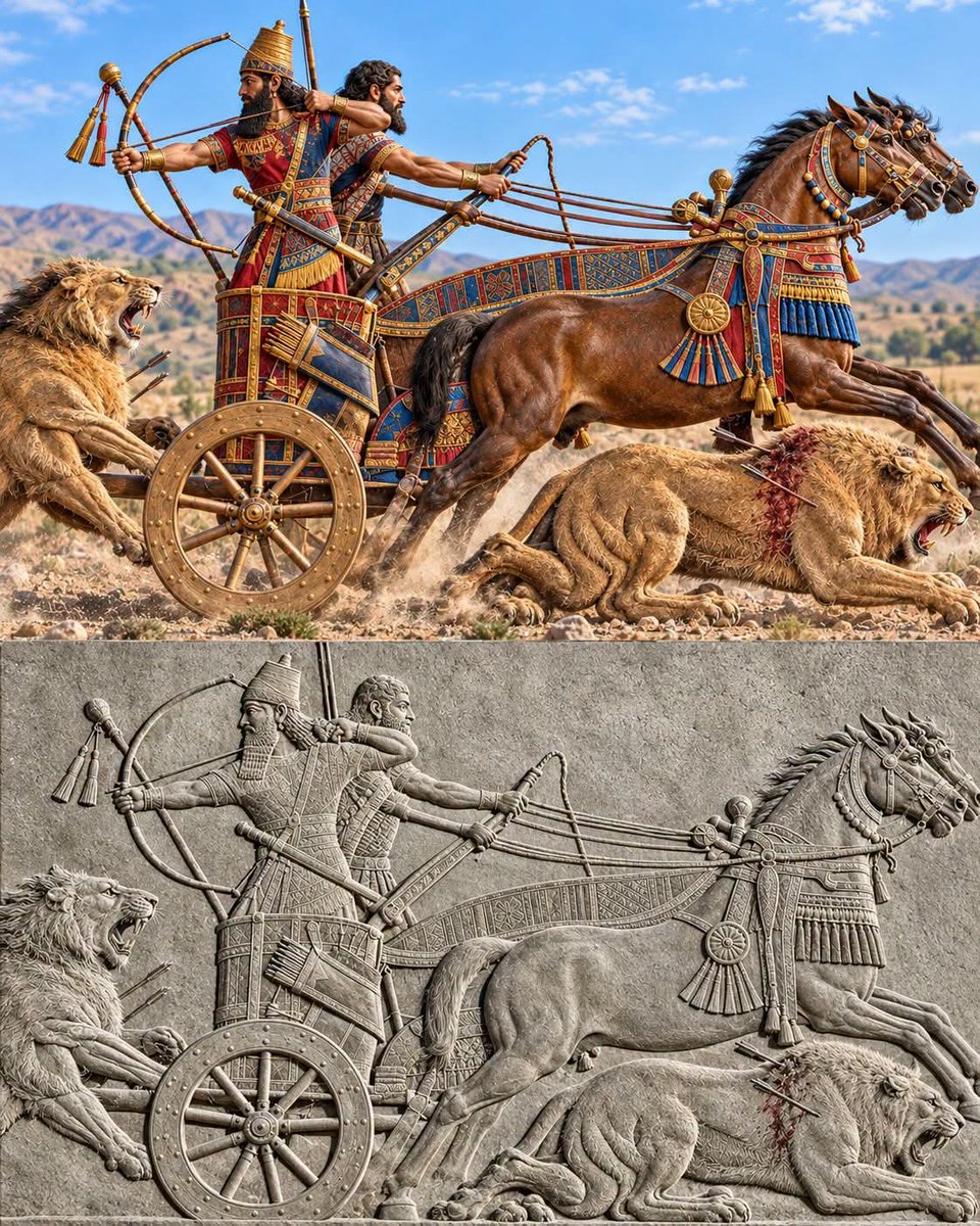 antiquityecho's tweet photo. Old historical image will look like this but the lions 🤫🤫🤫 #history #echoesofantiquity #viral #grok https://t.co/qj9lFVQdp9