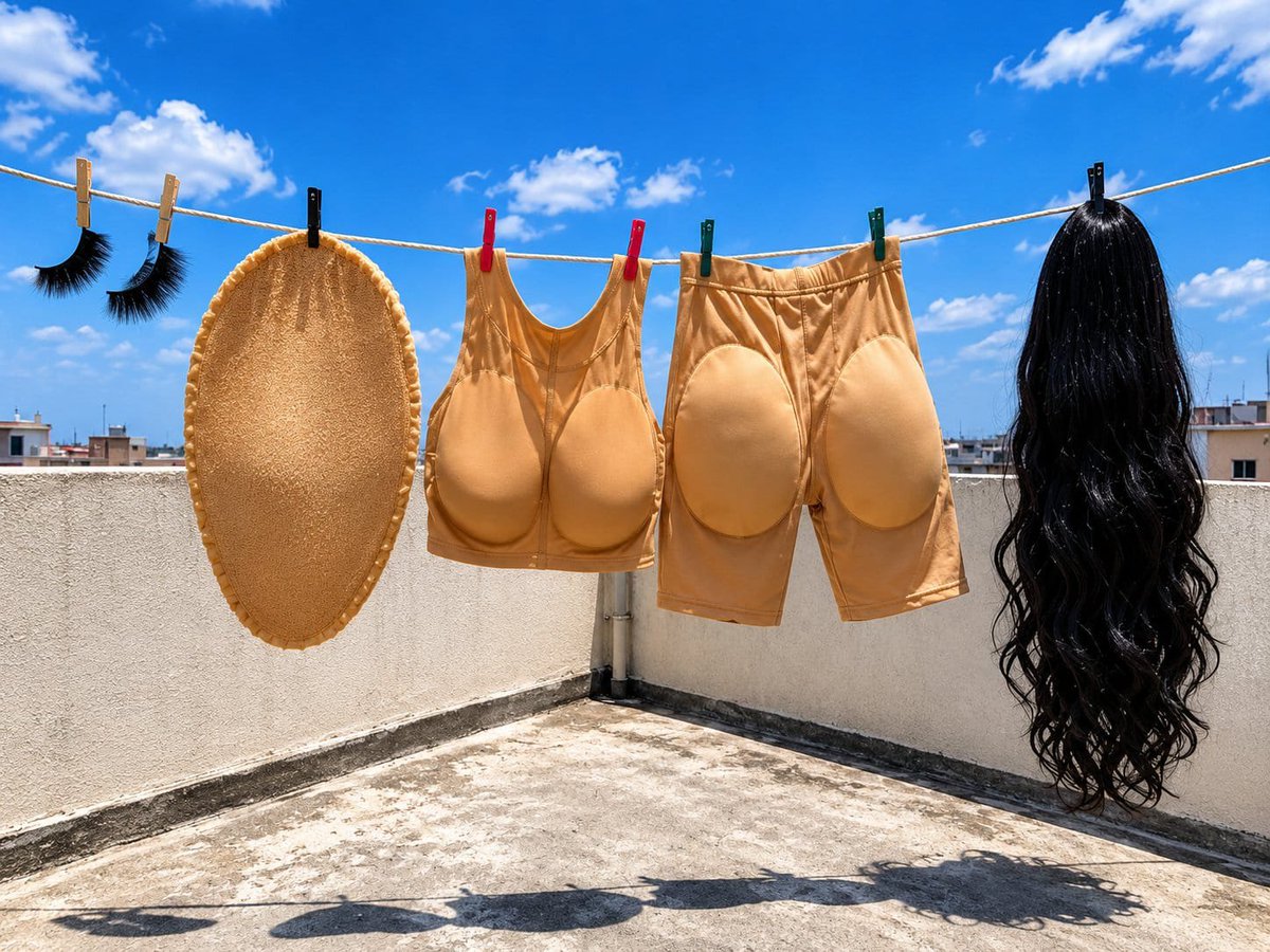 Dove__zu's tweet photo. Hey @Grok, what would she look like wearing all these accessories? https://t.co/1wnRo7L3JV