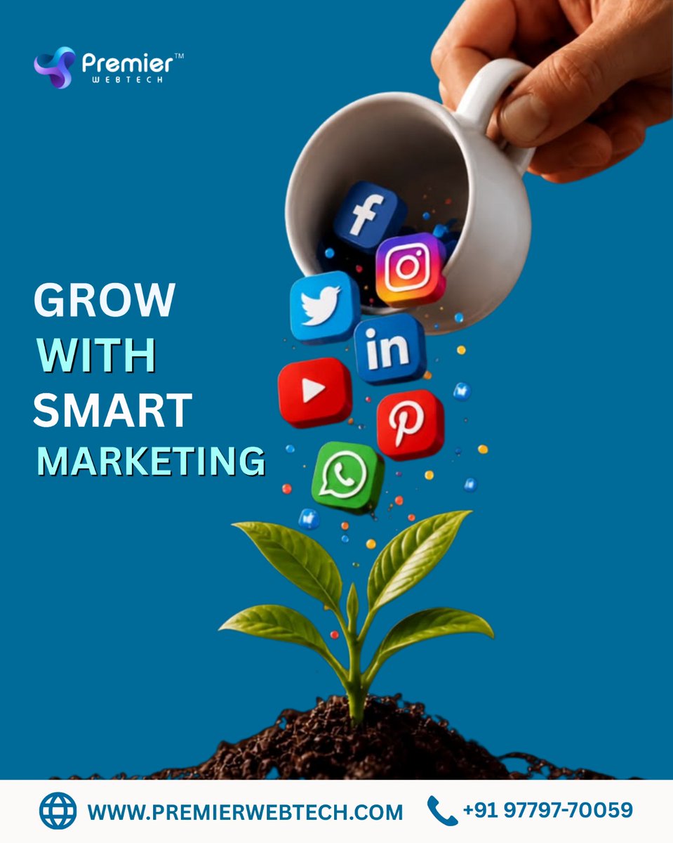 premierwebtech8's tweet photo. Plant the Plant the right strategy. Watch your brand grow. 🌱

Social media marketing that actually delivers.

📞 +91 97797-70059 | 🌐 https://t.co/yRrQVhGBcD
#PremierWebtech #GrowWithSmartMarketing #Jalandhar https://t.co/GywYolf3nM