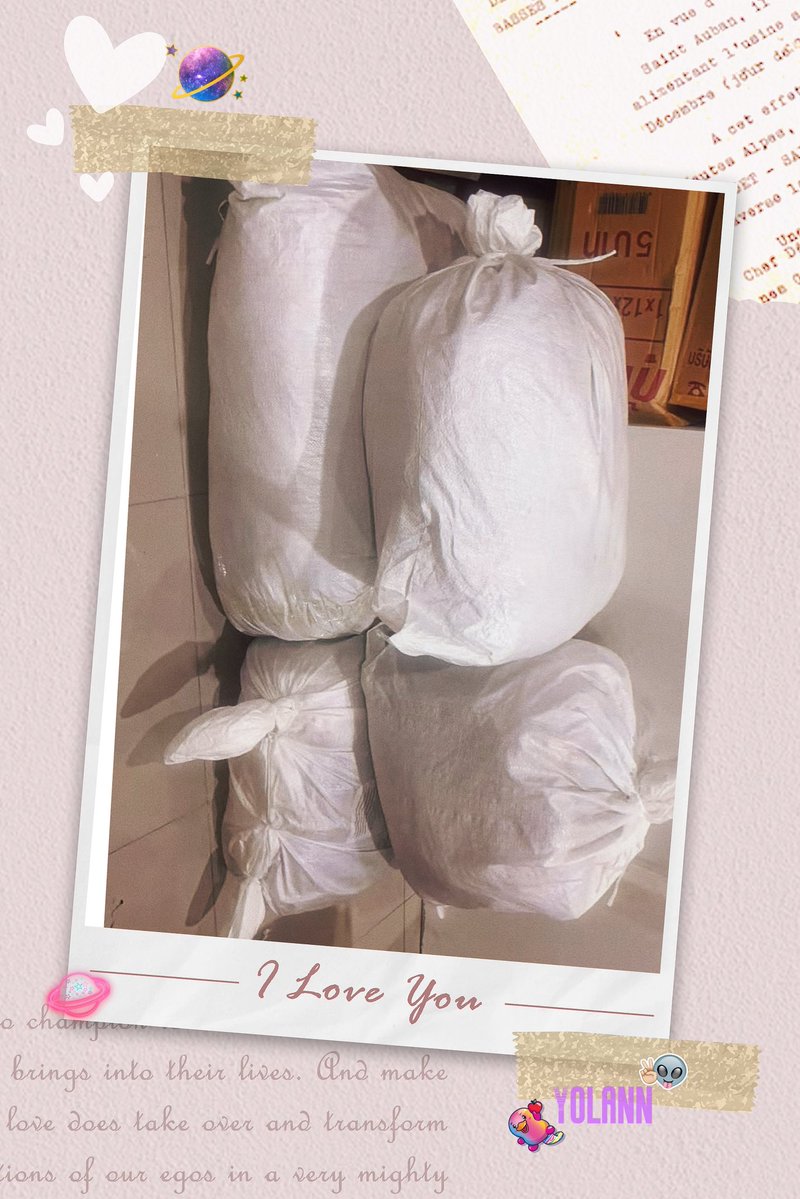 yolann511's tweet photo. 是因为衣服买太多了，所以才用麻袋打包运过来的吗？55555555～🤭🫣✨💖🌼💫🤟🏻 https://t.co/NKlHCgFhBU